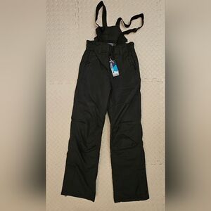 Mountain Warehouse Suspender Ski Pants, Boys 12 (XXS), Black, NWT